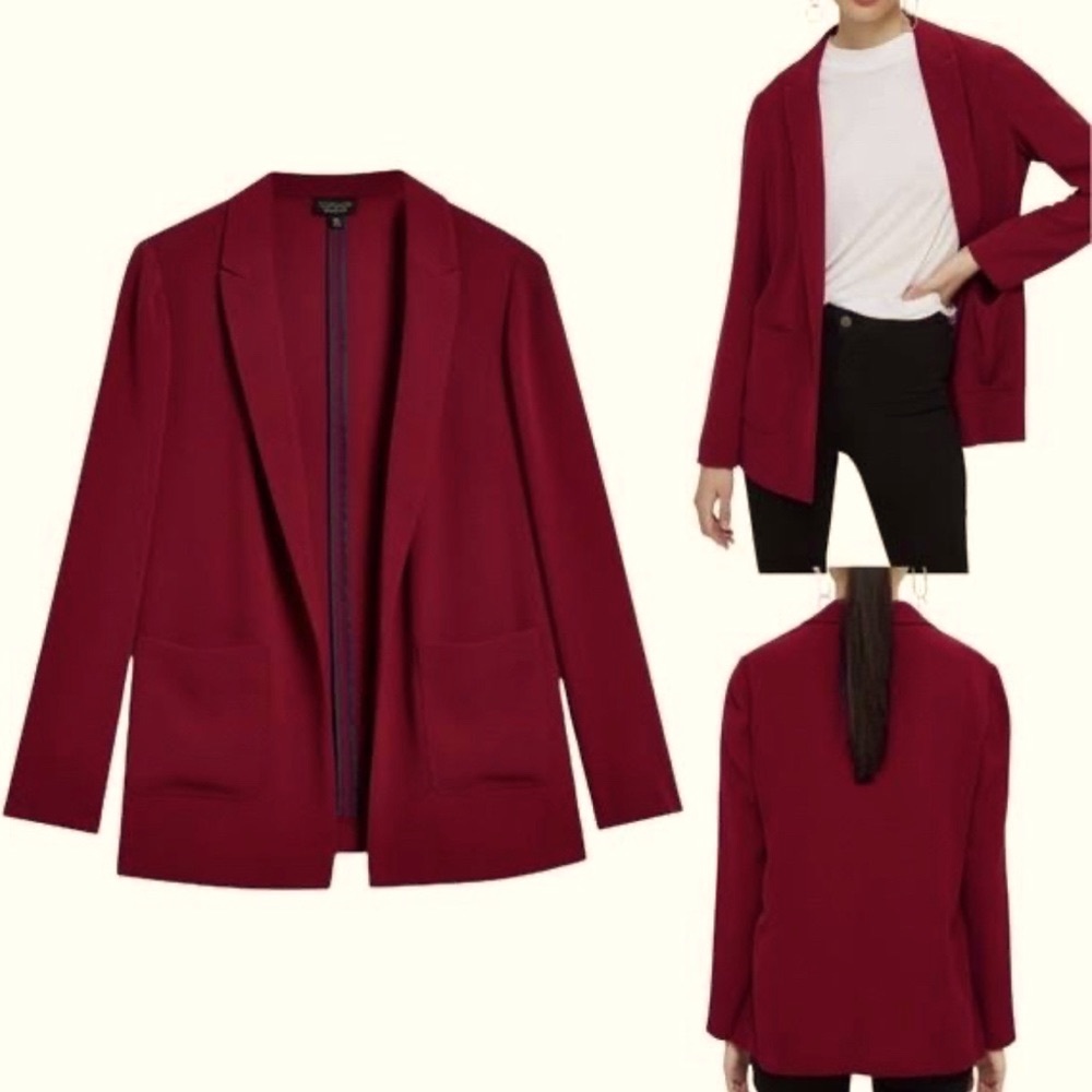 Topshop Red Chuck On Blazer